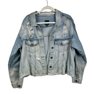 Wild Fable Distressed Jean Jacket